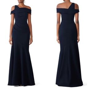 Theia Navy Mermaid Gown